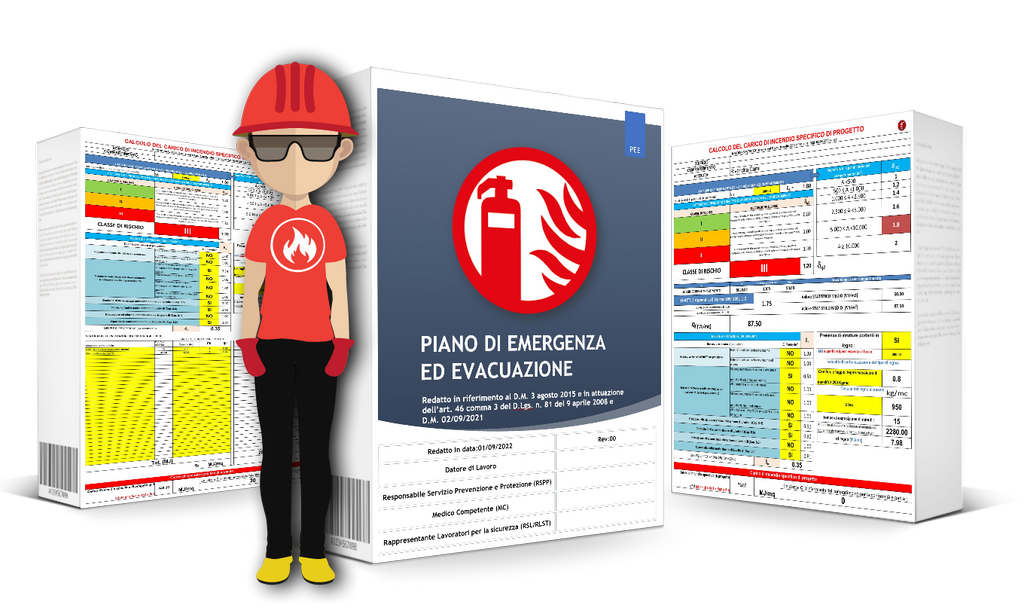 CALCOLO IN EXCEL DEL CARICO D'INCENDIO SPECIFICO DI PROGETTO CON METODO STATISTICO E ANALITICO