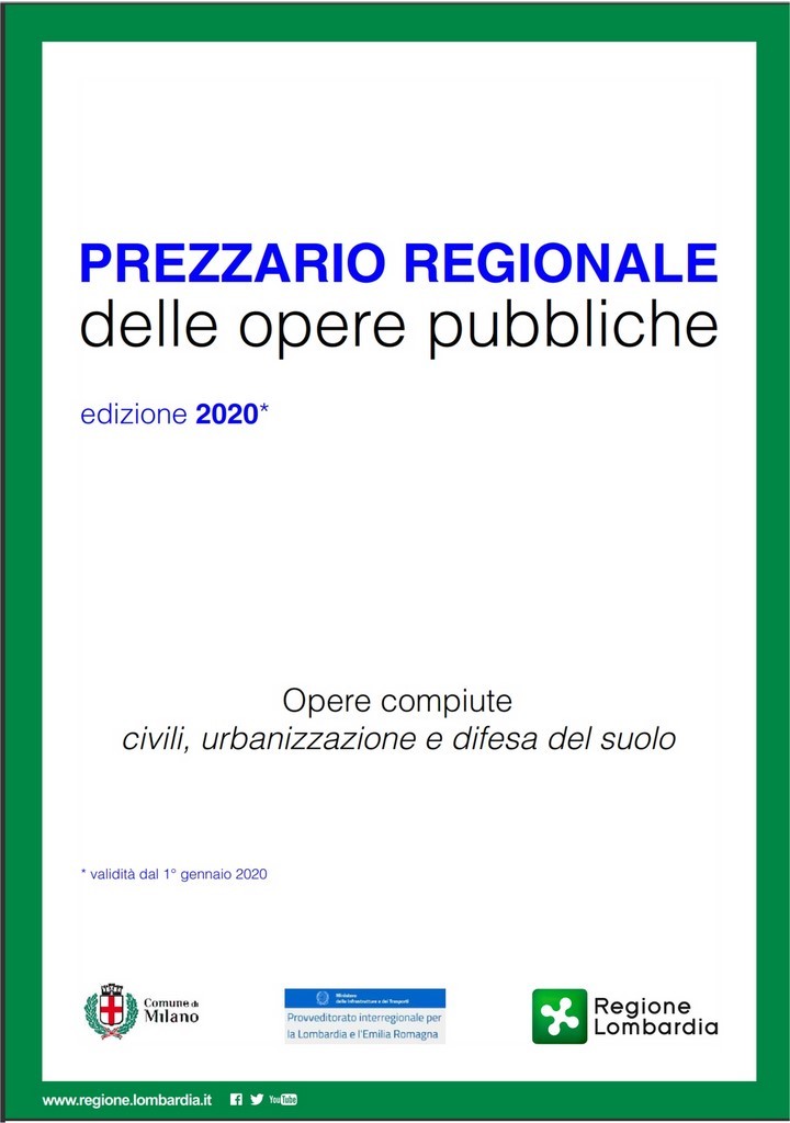 Prezzario Regionale Edizione 2020