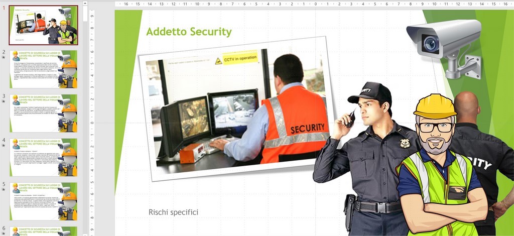 Slide Powerpoint formazione sicurezza Rischi specifici  Security