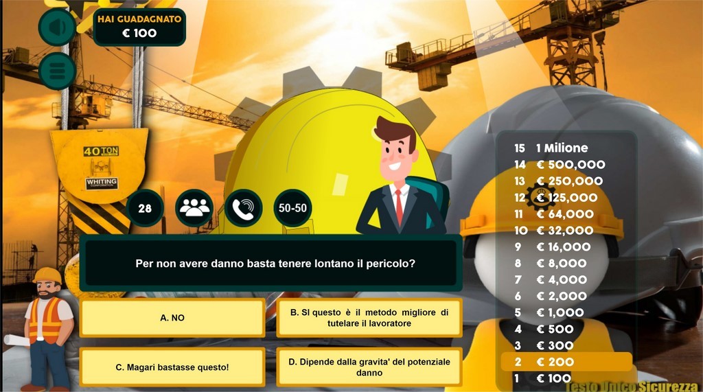 QUIZ MULTIMEDIALI SICUREZZA SUL LAVORO