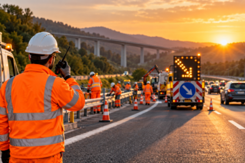 SICUREZZA NEI CANTIERI STRADALI E AUTOSTRADALI SICUREZZA NEI CANTIERI STRADALI E AUTOSTRADALI
