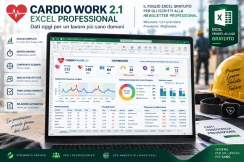 Il Foglio Excel Gratuito Per Gli Iscritti Alla Newsletter Professional Dedicato All’analisi Dell’impegno Fisiologico Durante Il Lavoro