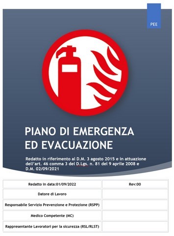 piano emergenza evacuazione