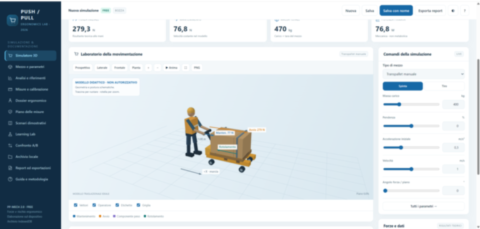 Spinta/Tiro 3D – Web App Per Stimare Le Forze In Movimentazione Manuale
